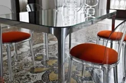 New Tavolo Tavolo vanity in vetro 140x80 a prezzo ribassato Tavoli