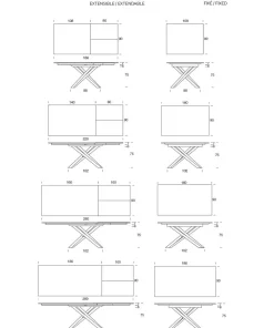 Discount Tavolo Tokyo in ceramica Rettangolare allungabile scontato 30% Tavoli