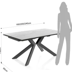 Tomasucci TAVOLO  Stera evolution 50%  SCONTATO a PREZZI OUTLET- Tavoli