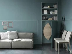 Tavolo trasformabile rotondo con basamento centrale Icaro scontato Tavoli