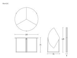 Tavolo trasformabile rotondo con basamento centrale Icaro scontato Tavoli