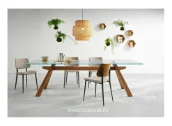 Tavolo Zeus in vetro Fisso scontato 30%^MIDJ Outlet