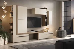 Gierre Mobili Vendiamo Abaco 07 in Offerta Outlet. Laminato materico.- Soggiorni Completi