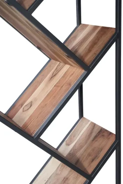 Outlet Etnico Vendita di libreria in ferro emetallo industrial design. Stile moderno, in offerta.- Librerie