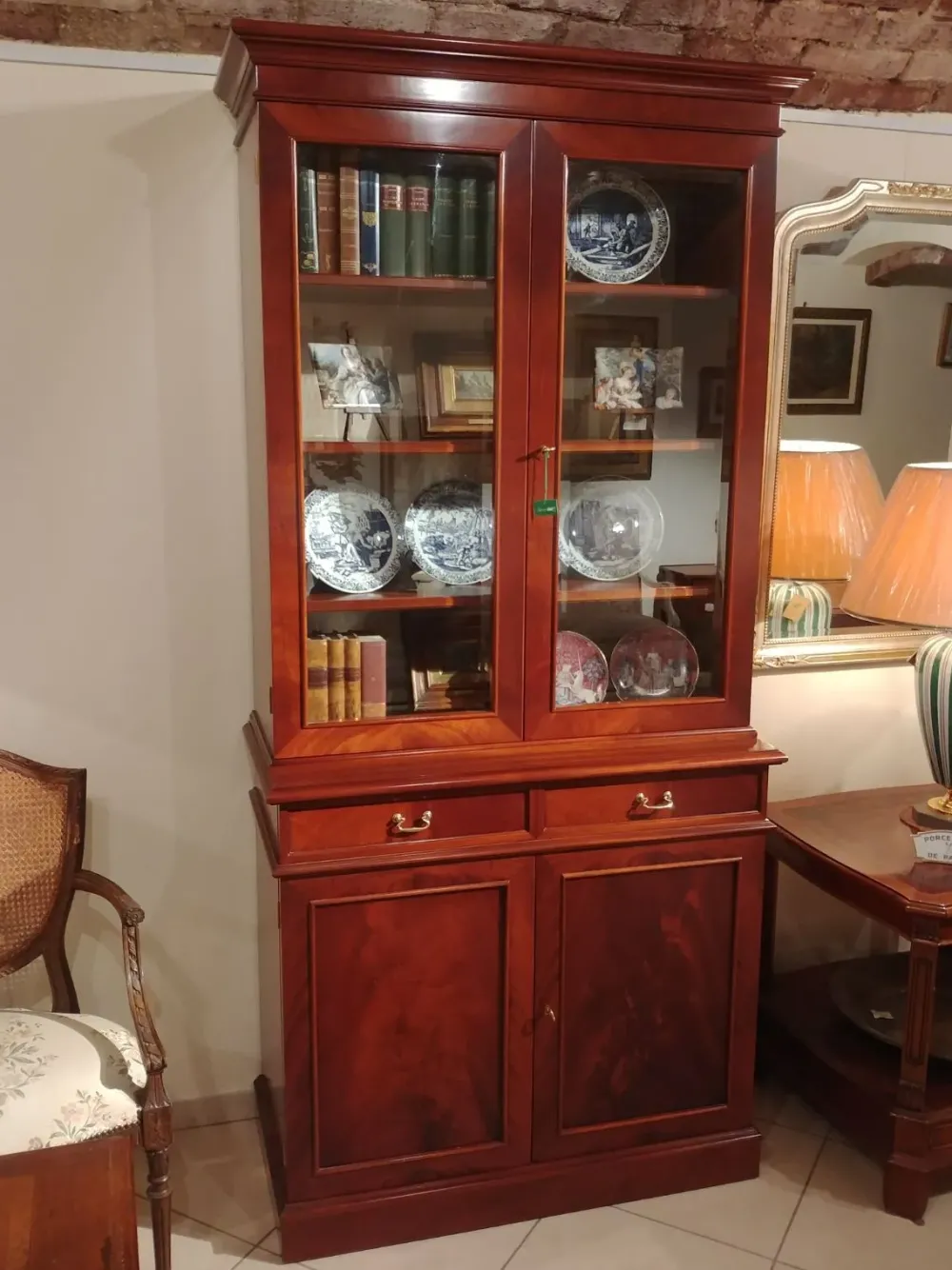 Sale Vetrinetta 800 inglese in stile classica a prezzi outlet Vetrinette