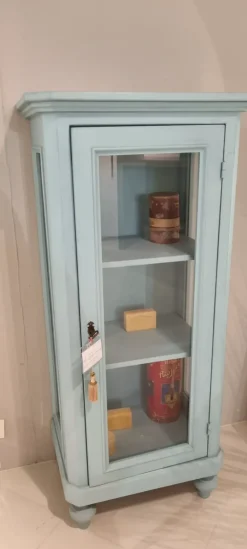 Vetrinetta Cristalliera abete in legno in Offerta Outlet^Mirandola Nicola e Cristano Discount