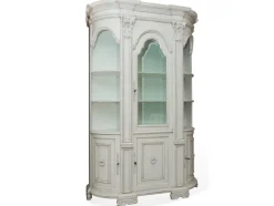 Artigianale Vetrinetta in legno stile design Barocco- Vetrinette