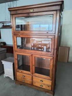 Artigianale Vetrinetta Modello quadrifogli in legno a prezzo scontato- Vetrinette