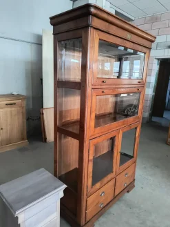 Artigianale Vetrinetta Modello quadrifogli in legno a prezzo scontato- Vetrinette