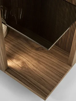 Riva 1920 Vetrinetta Revo open in legno a prezzo Outlet- Vetrinette
