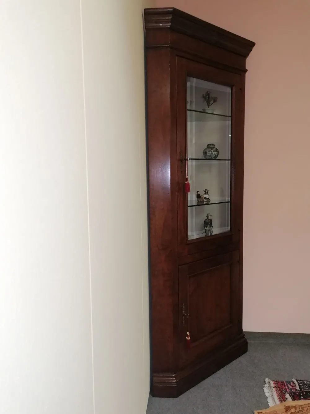 Moletta M2 Vetrinetta Vetrina angolo in stile classico in offerta- Vetrinette