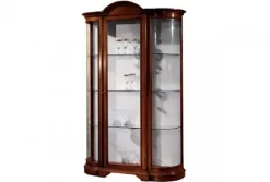 Artigiani Veneti Vetrinetta Vetrina sagomata in legno in promo-sconto del 50% stile classico Vetrina sagomata in legno in promo-sconto del 50% di in offerta- Vetrinette