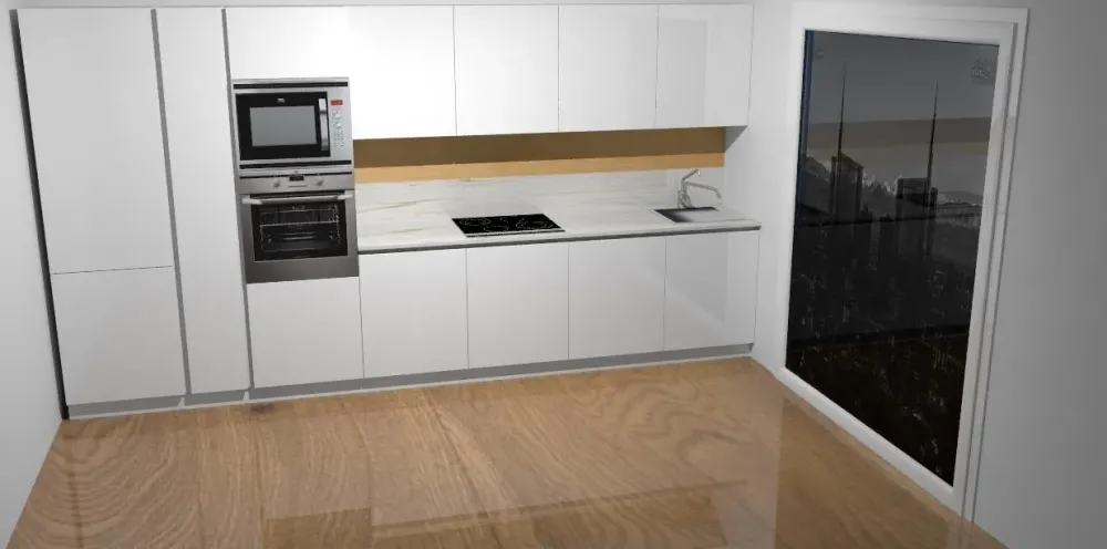 Spagnol cucine Viva : cucina bianca design lineare a 9400€!- Cucine Lineari|Cucine Design